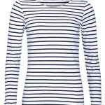 SOL'S Ladies Marine Long Sleeve Striped T-Shirt