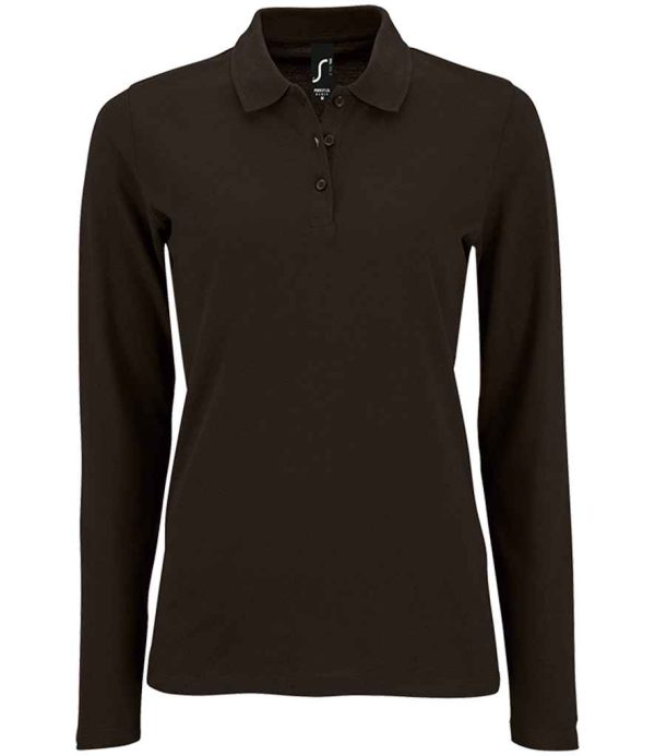 SOL'S Ladies Perfect Long Sleeve Piqué Polo Shirt