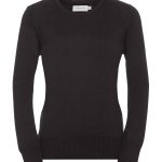 Russell Collection Ladies Cotton Acrylic Crew Neck Sweater