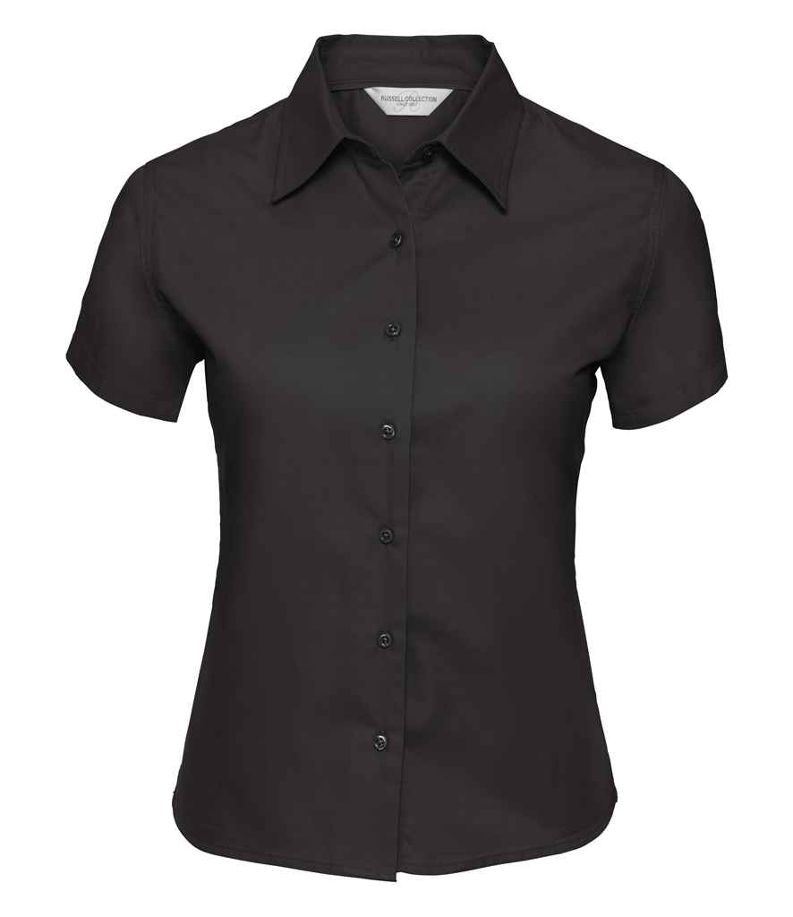 Russell Collection Ladies Short Sleeve Classic Twill Shirt