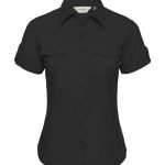 Russell Collection Ladies Short Sleeve Twill Roll Shirt