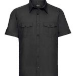 Russell Collection Short Sleeve Twill Roll Shirt