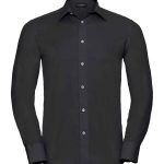 Russell Collection Long Sleeve Tailored Oxford Shirt