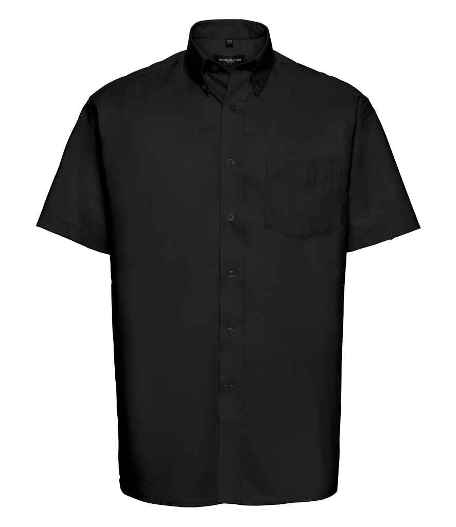 Russell Collection Short Sleeve Easy Care Oxford Shirt