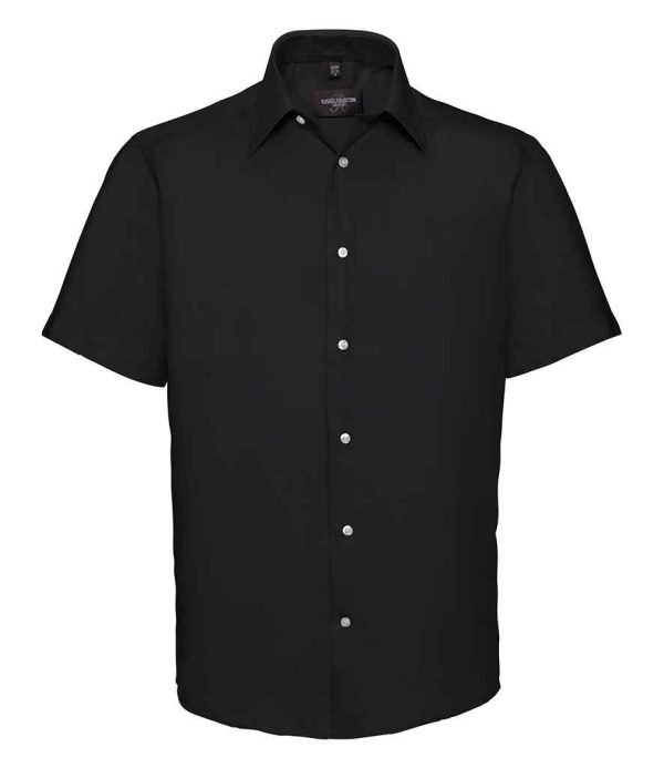 Russell Collection Short Sleeve Tailored Ultimate Non-Iron Shirt