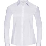 Russell Collection Ladies Long Sleeve Herringbone Shirt