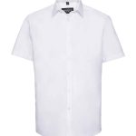 Russell Collection Short Sleeve Herringbone Shirt