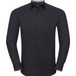 Russell Collection Long Sleeve Contrast Ultimate Stretch Shirt