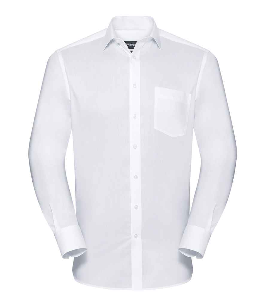 Russell Collection Long Sleeve Tailored Coolmax® Shirt