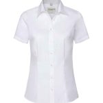 Russell Collection Ladies Short Sleeve Tailored Coolmax® Shirt