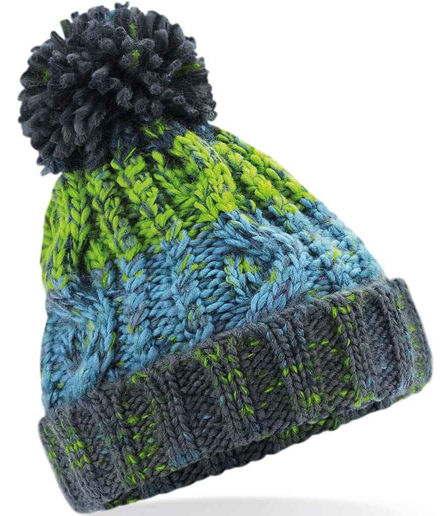 Beechfield Junior Corkscrew Pom Pom Beanie