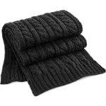 Beechfield Cable Knit Melange Scarf