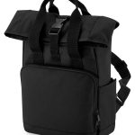 BagBase Recycled Mini Twin Handle Roll-Top Backpack