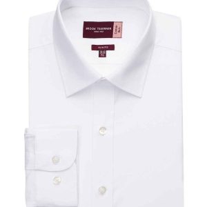 Brook Taverner Alba Long Sleeve Slim Fit Poplin Shirt