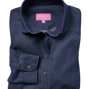 Brook Taverner Ladies Banff Long Sleeve Chambray Shirt