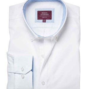 Brook Taverner Lawrence Long Shirt Stretch Oxford Shirt