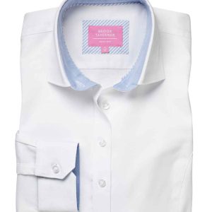 Brook Taverner Ladies Mirabel Long Sleeve Stretch Oxford Shirt