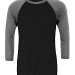 Canvas Unisex 3/4 Sleeve Baseball T-Shirt