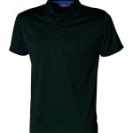 Henbury Coolplus® Textured Stripe Piqué Polo Shirt