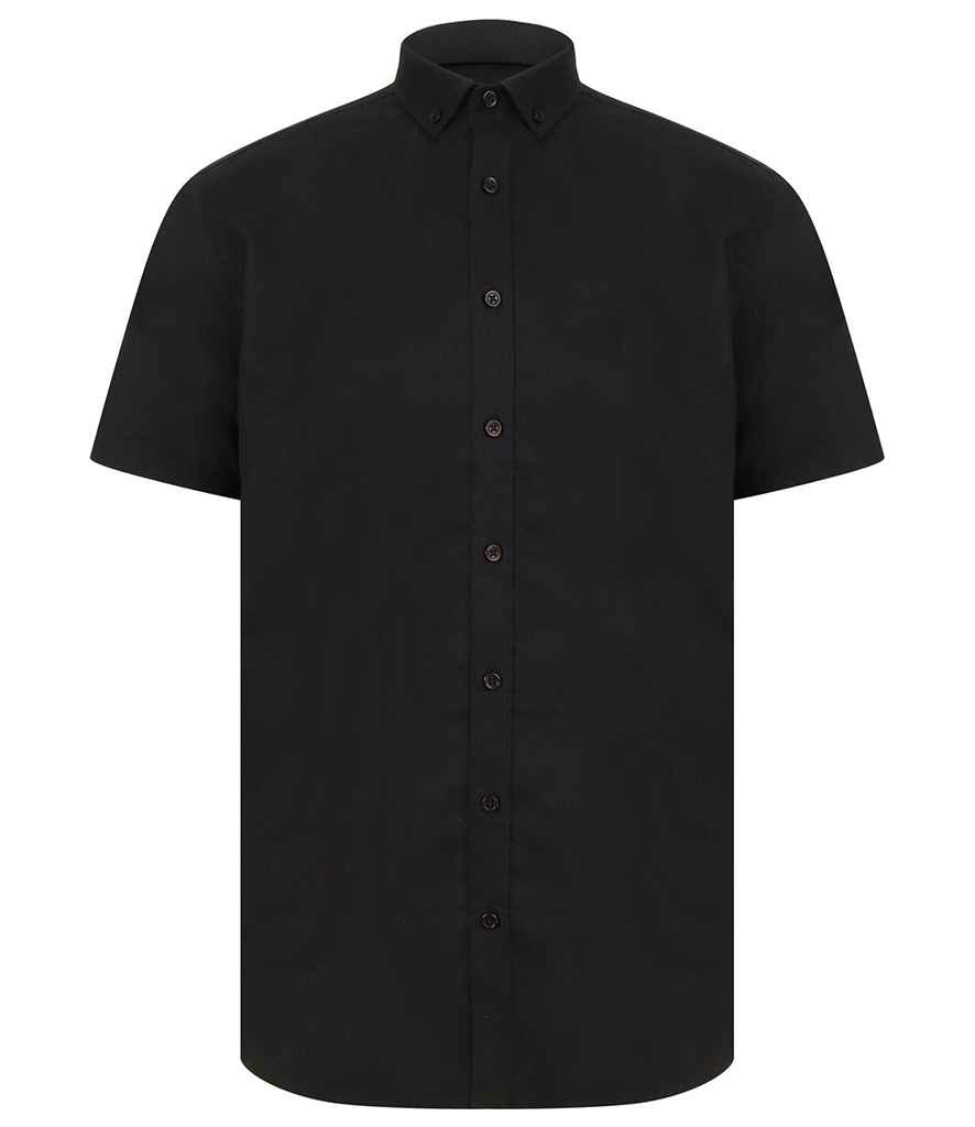 Henbury Modern Short Sleeve Regular Fit Oxford Shirt