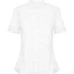 Henbury Ladies Modern Short Sleeve Regular Fit Oxford Shirt