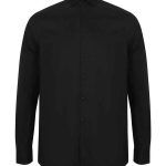 Henbury Long Sleeve Stretch Poplin Shirt