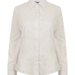 Henbury Ladies Long Sleeve Pinpoint Oxford Shirt