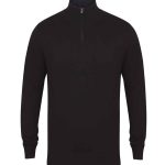 Henbury Zip Neck Sweater