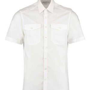 Kustom Kit Short Sleeve Tailored Pilot Shirt