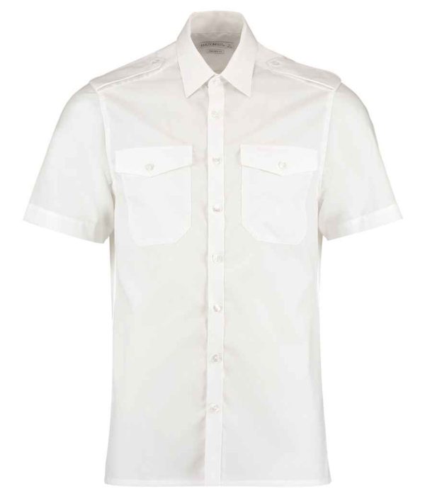 Kustom Kit Short Sleeve Tailored Pilot Shirt