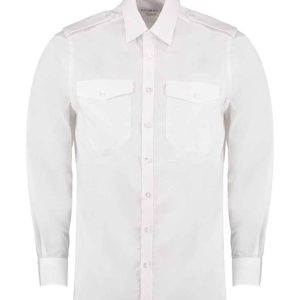 Kustom Kit Long Sleeve Tailored Pilot Shirt