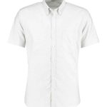 Kustom Kit Short Sleeve Slim Fit Oxford Shirt