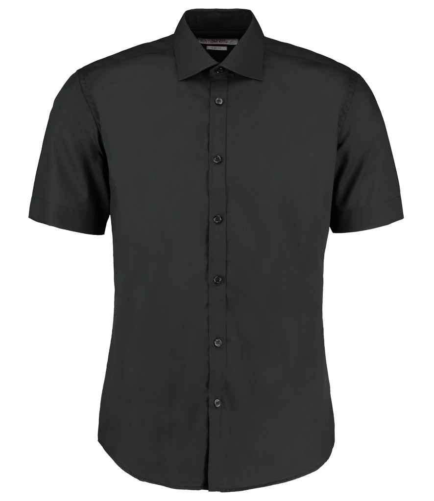 Kustom Kit Short Sleeve Slim Fit Business Shirt