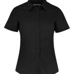 Kustom Kit Ladies Short Sleeve Tailored Poplin Shirt