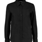 Kustom Kit Ladies Long Sleeve Tailored Workwear Oxford Shirt