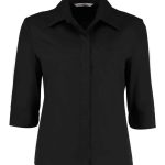 Kustom Kit Ladies 3/4 Sleeve Tailored Continental Shirt