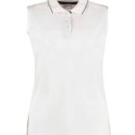 Kustom Kit Ladies Proactive Sleeveless Cotton Piqué Polo Shirt