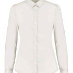 Kustom Kit Ladies Long Sleeve Tailored Stretch Oxford Shirt