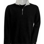 Kariban Trucker Zip Neck Sweatshirt