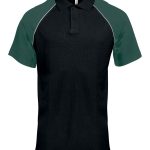 Kariban Baseball Cotton Piqué Polo Shirt