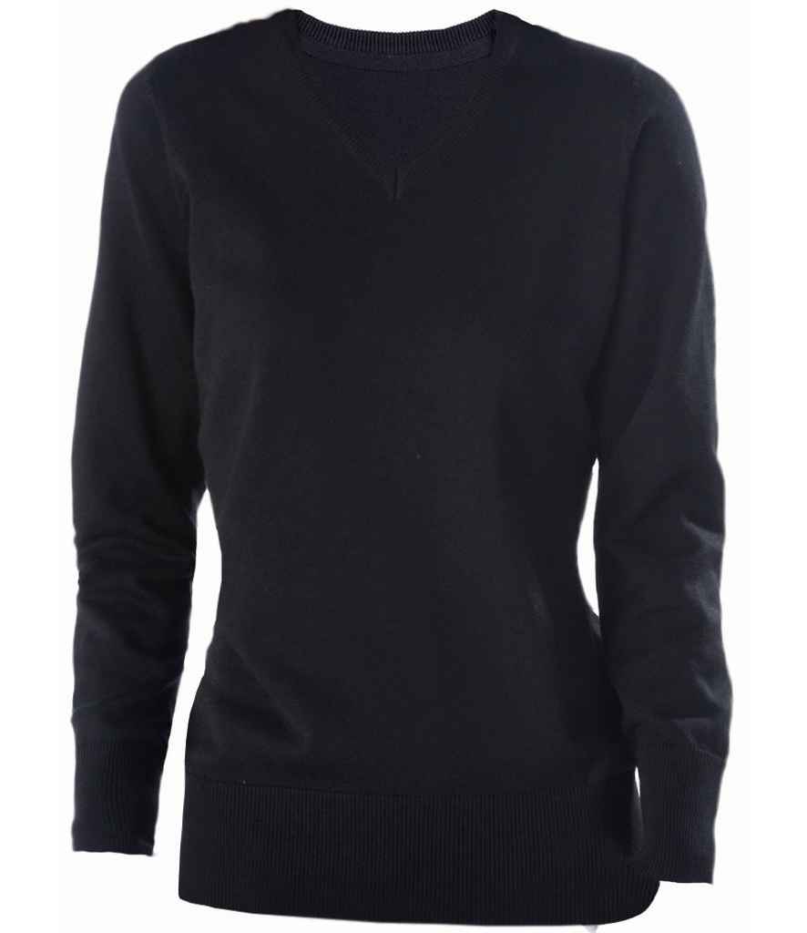 Kariban Ladies Cotton Acrylic V Neck Sweater