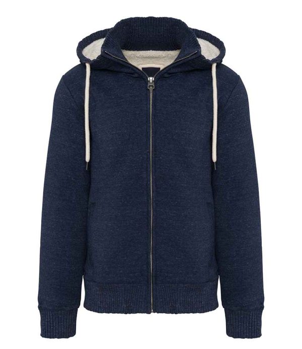 Kariban Vintage Sherpa Lined Hooded Sweatshirt