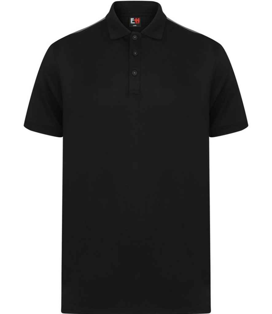 Finden and Hales Unisex Contrast Panel Piqué Polo Shirt