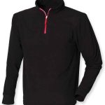 Finden and Hales Zip Neck Piped Micro Fleece