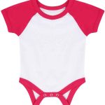 Larkwood Essential Short Sleeve Baby Baseball Bodysuit