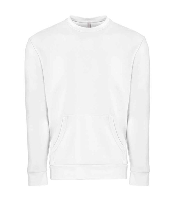 Next Level Apparel Unisex Crew Neck Pocket Sweatshirt