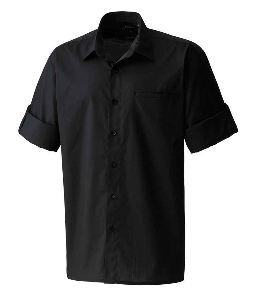 Premier Roll Sleeve Poplin Shirt