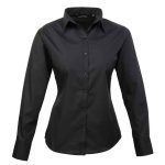 Premier Ladies Long Sleeve Poplin Blouse