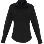 Premier Ladies Long Sleeve Stretch Fit Poplin Shirt