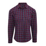 Premier Ladies Sidehill Check Long Sleeve Shirt